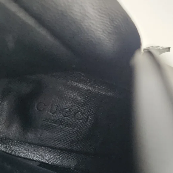 Gucci Black Patent Leather Buckle Combat Boots Size 39 With Anti Slip Sole - Picture 13 of 13